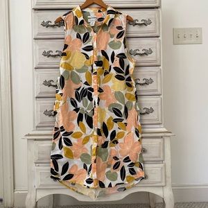 Rachel Zoe Floral Linen Dress